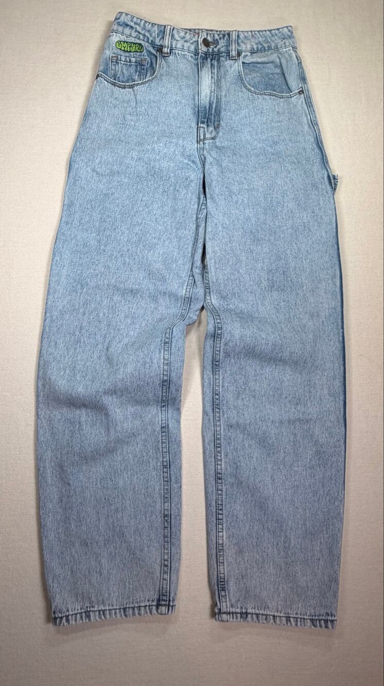 Empyre Gypsy Carpenter Jeans Women’s 3 Light Wash Baggy Y2K Skater Utility